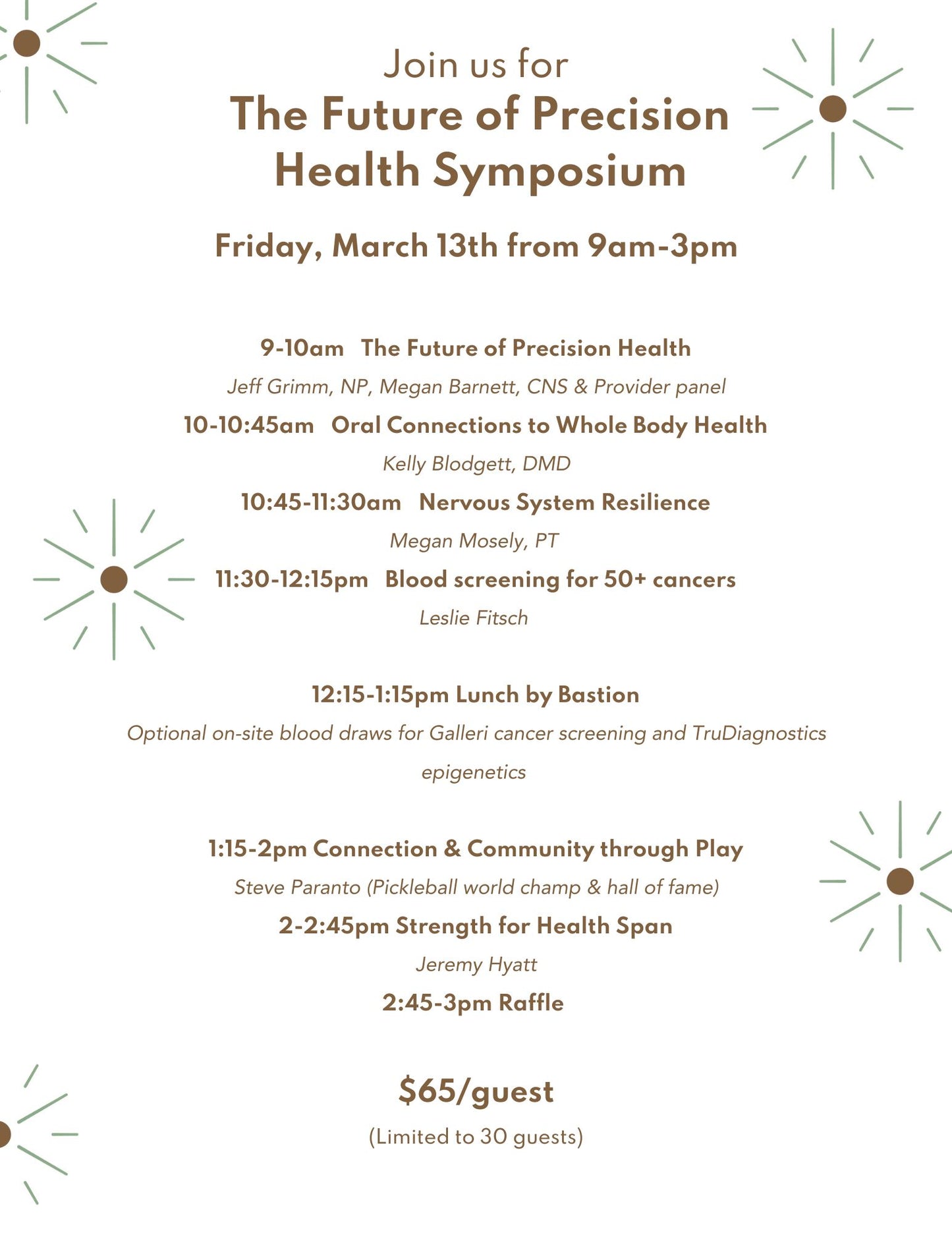 The Future of Precision Health Symposium Ticket