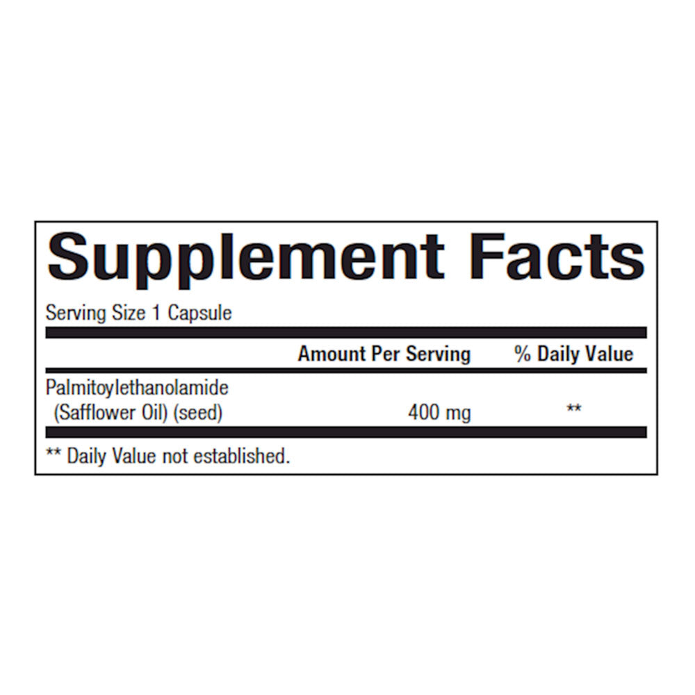 Bioclinic Naturals PEA supplement facts