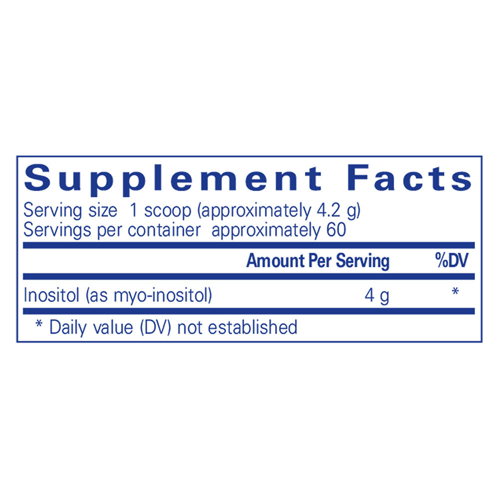 Pure Encapsulations Inositol supplement facts