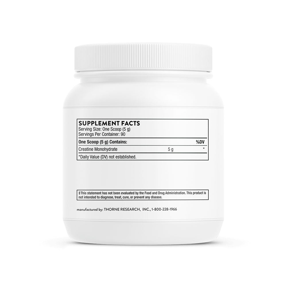 Thorne Creatine supplement facts