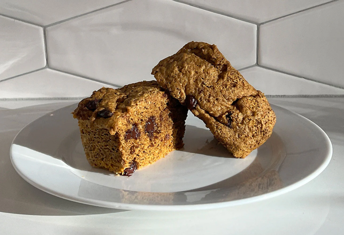 Pumpkin flax mug muffin for mood and metabolism