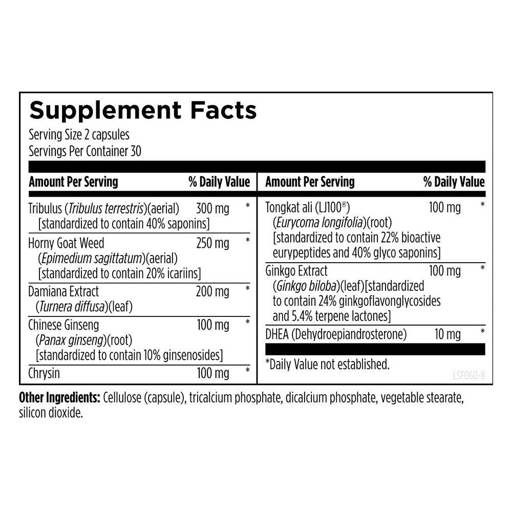 Designs for Health LibidoStim-F supplement back