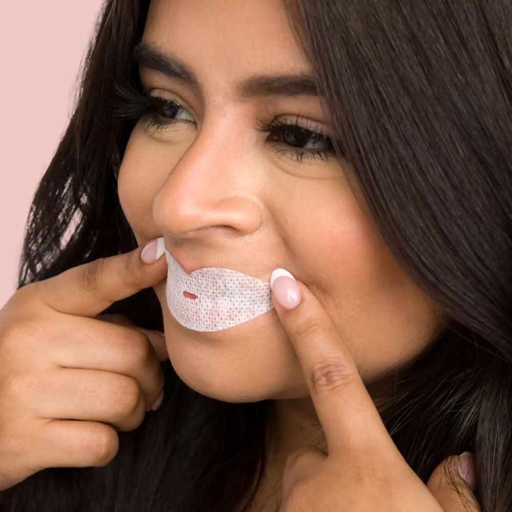 Dryft Sleep Mouth Tape shown on woman's face
