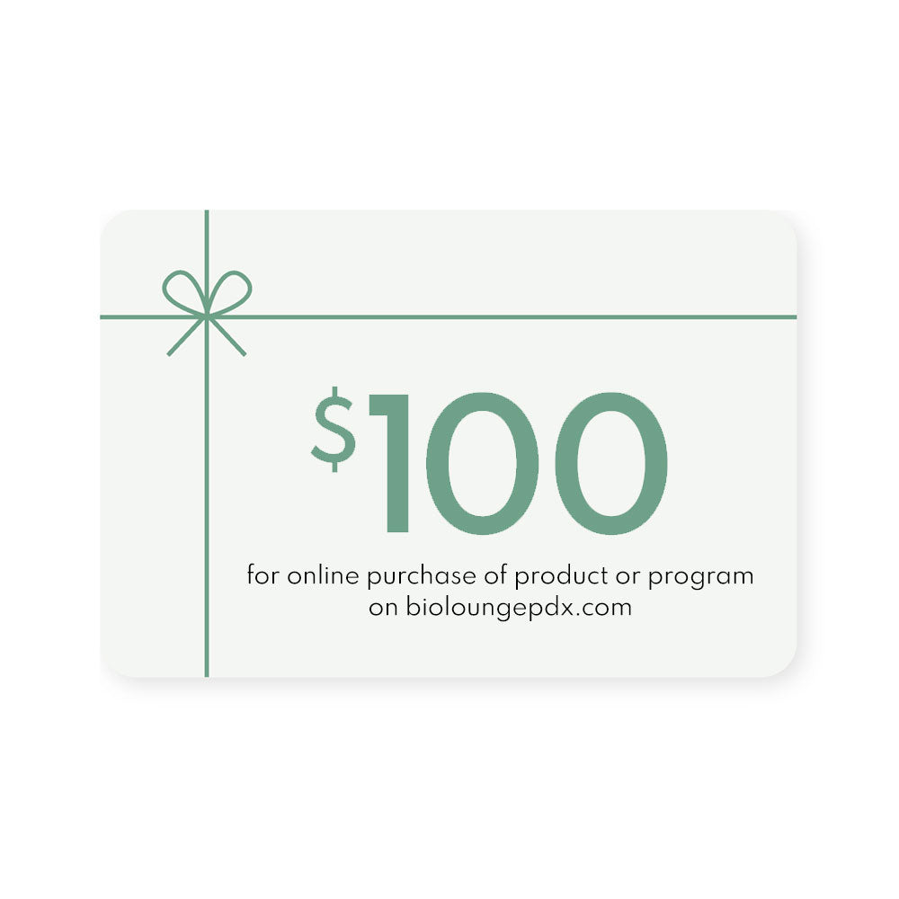 BioLounge $100 gift card