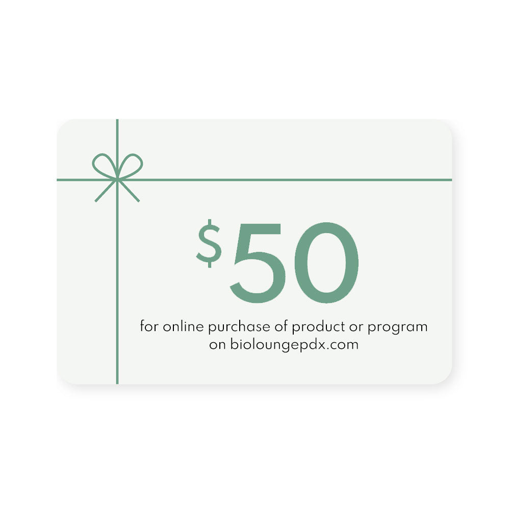 BioLounge $50 gift card